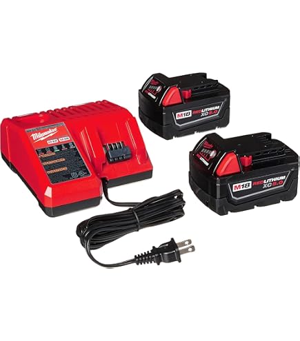 Milwaukee 48-59-1850 M18 RED LITHIUM XC 5.0 Ah Batteries (2) + 48